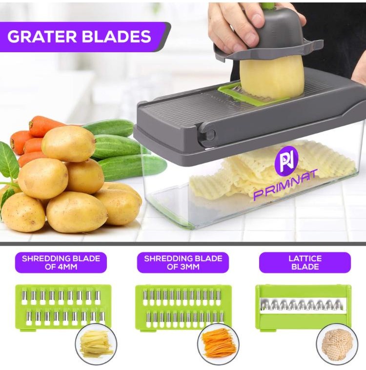 Multi-Functional Vegetable Shredder, Food Grater & Zester