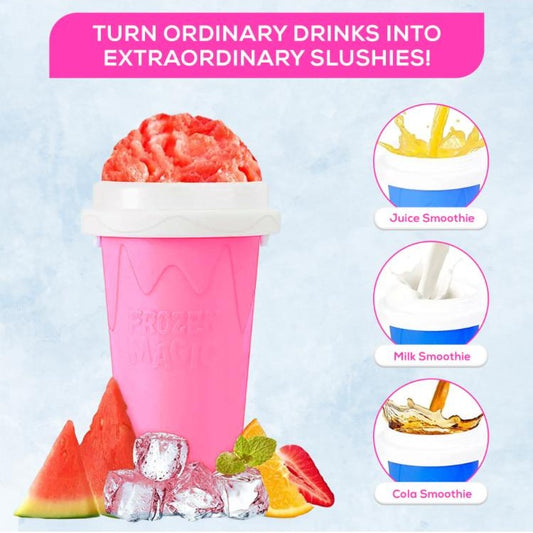 Multi-Function Smoothie, Slushy, and Ice Cream Cup with Lid