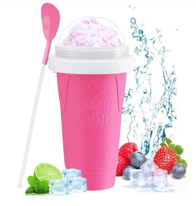 Multi-Function Smoothie, Slushy, and Ice Cream Cup with Lid