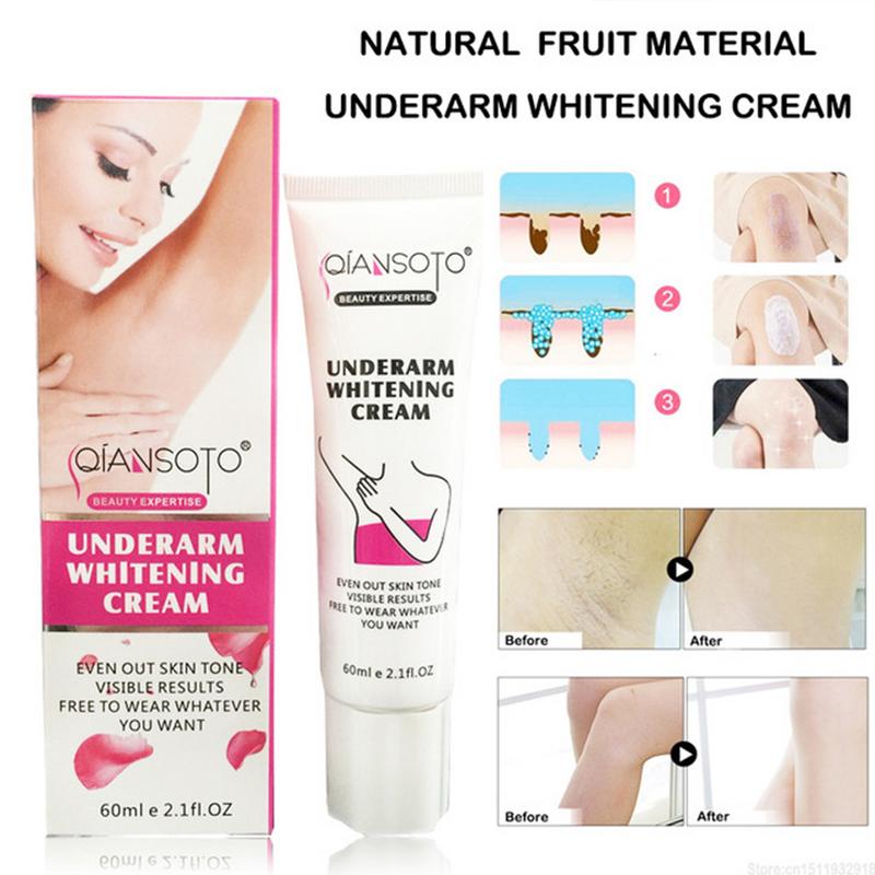 Body Whitening Underarm Knee Dark Spot Cream 60g Skin Pigmentation Dark Spot Corrector Antiperspirant Armpit Odor Remover Lotion