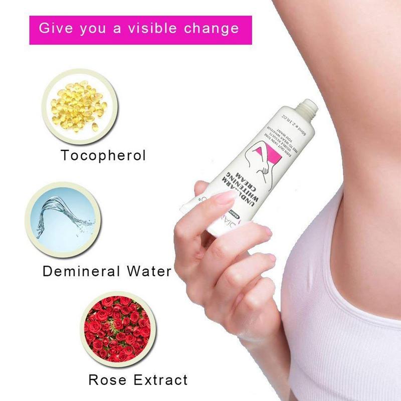 Body Whitening Underarm Knee Dark Spot Cream 60g Skin Pigmentation Dark Spot Corrector Antiperspirant Armpit Odor Remover Lotion