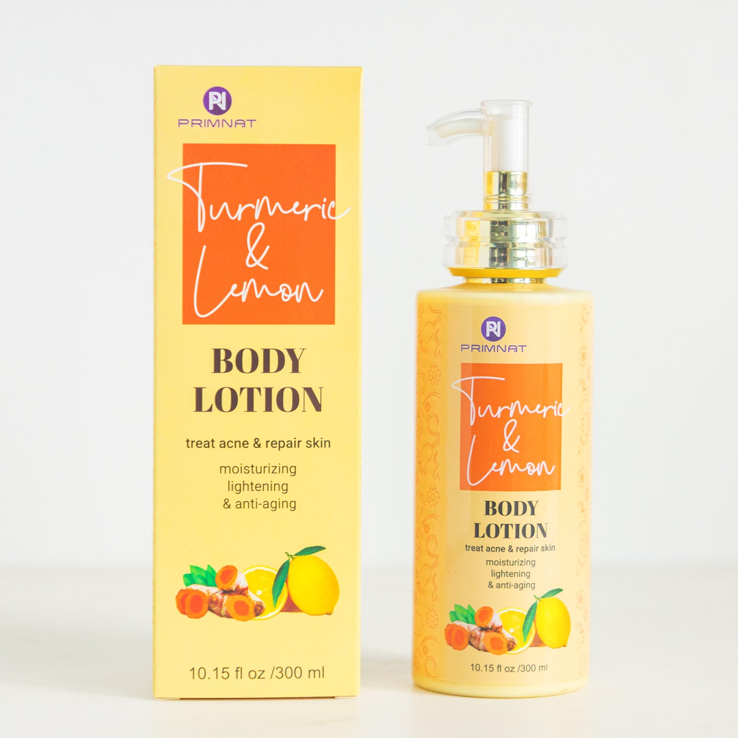 Turmeric Lemon Body lotion. Acne treatment.