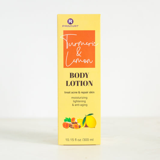 Turmeric Lemon Body lotion. Acne treatment.